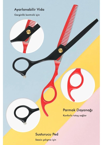 Profesyonel Ara Makas, Kuaför ve Berberler Için Efile Makas, Red Dragon Kalitesi fiyatları