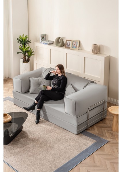 Legom 2 Kişilik Yorganlı Aktivite Koltuk & Açılabilir Yatak & Çok Amaçlı Modern Sünger Koltuk