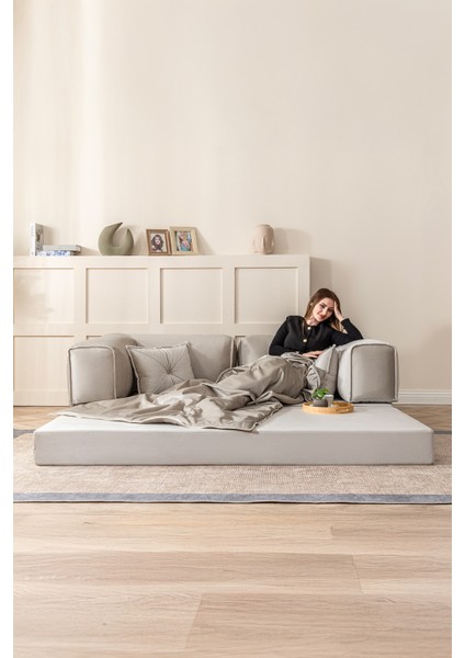 Legom 2 Kişilik Yorganlı Aktivite Koltuk & Açılabilir Yatak & Çok Amaçlı Modern Sünger Koltuk