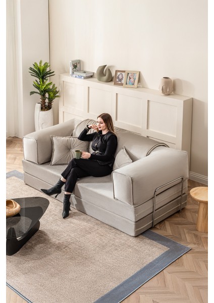 Legom 2 Kişilik Yorganlı Aktivite Koltuk & Açılabilir Yatak & Çok Amaçlı Modern Sünger Koltuk