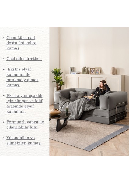 Legom 2 Kişilik Yorganlı Aktivite Koltuk & Açılabilir Yatak & Çok Amaçlı Modern Sünger Koltuk fiyatları