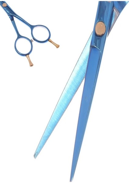 Çift Parmak Ayarlanabilir Çelik Mavi Düz Uçlu Kuaför Makası fırsatları