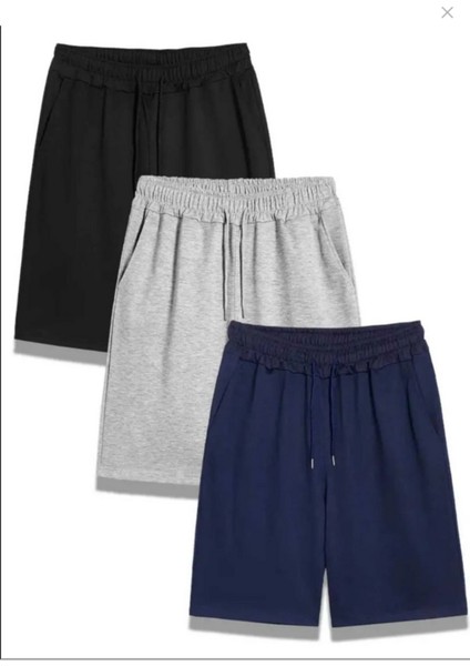 Unisex 3 Lü Şort