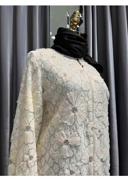 Selinada Güpürlü Giyçık - Ekru - 38