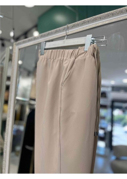 Hüma Kumaş Pantolon Paçası Katlı - Bej - 44 fiyatları