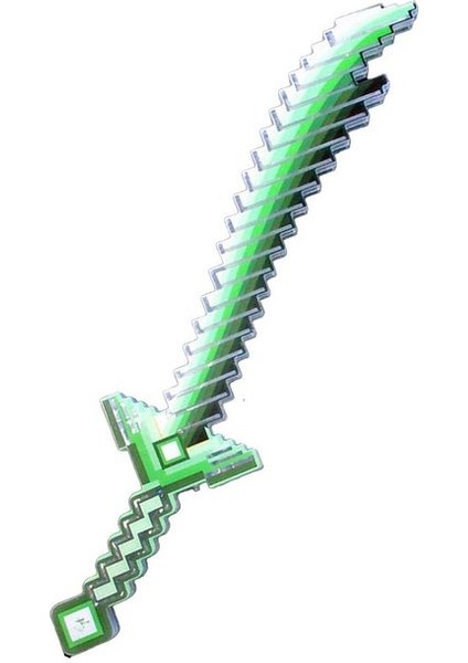Minecraft Kılıç Oyuncak Çocuklar Ledli + Pilli Yeşil Renk 67 cm Kılıç modelleri