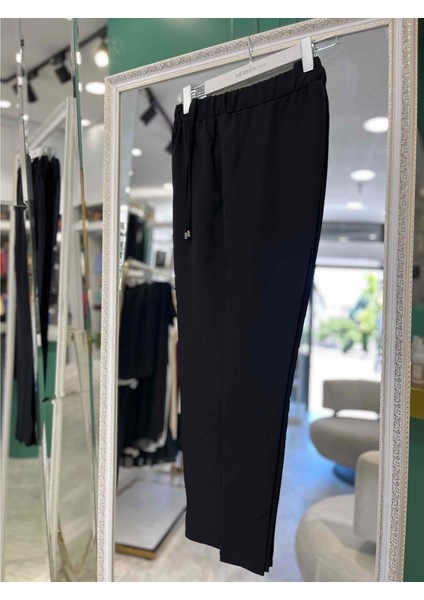 Hüma Kumaş Pantolon - Siyah - 38