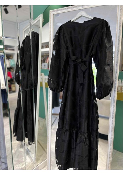 Qastel Bella Jakar Elbise - Siyah - 38