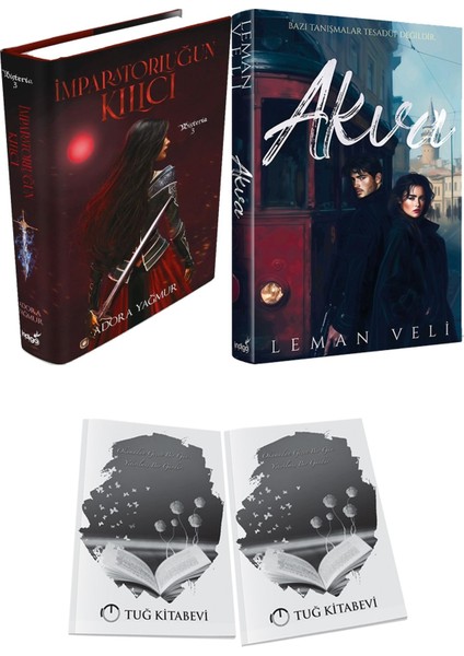 Akva Ciltli ve Imparatorluğun Kılıcı Ciltli Adora Yağmur 2li Set + Hediyeli