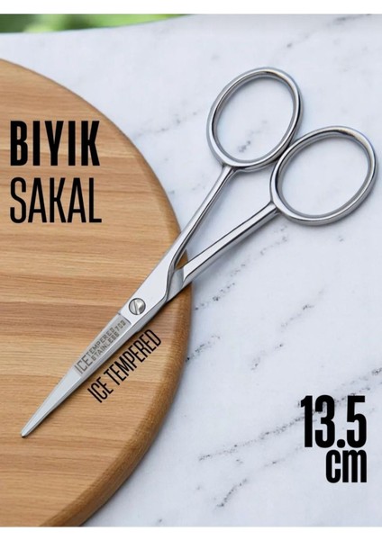 Paslanmaz Çelik Sakal ve Bıyık Makası, Hassas ve Küçük Boy, Kuaför Tipi