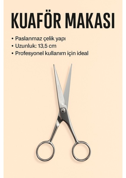 Paslanmaz Çelik Sakal ve Bıyık Makası, Hassas ve Küçük Boy, Kuaför Tipi fiyatları
