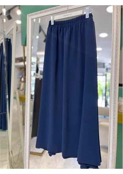 Mıssemramıss Krep Verev Etek - Lacivert - 2