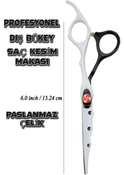 Dış Bükey Saç Kesim Makas Seti, Deri Çantalı, Profesyonel Kuaför Araçları modelleri