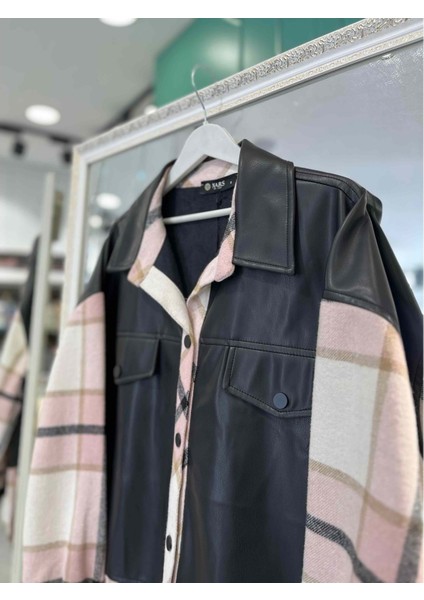 Nars Deri Detaylı Oduncu Ceket - Pudra - 3 fiyatları