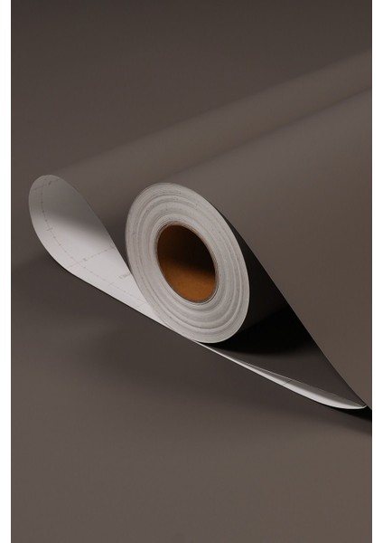 Yapışkanlı Kaplama Folyo 120 CM – Koyu Toprak Kahverengi | Mobilya, Duvar, Mutfak – SM943