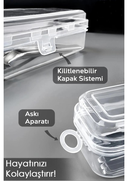 6'lı Çatal Bıçak Kaşık Takımı Saklama Kutusu Seti - Çeyizlik Organizer Düzenleyici Saklama Kabı fiyatları