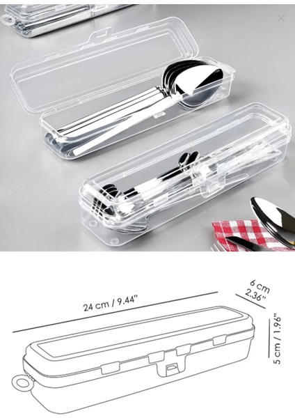 6'lı Çatal Bıçak Kaşık Takımı Saklama Kutusu Seti - Çeyizlik Organizer Düzenleyici Saklama Kabı indirimleri