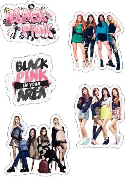 Black Pink Yenilebilir Cupcake ve Pasta Resim Baskı