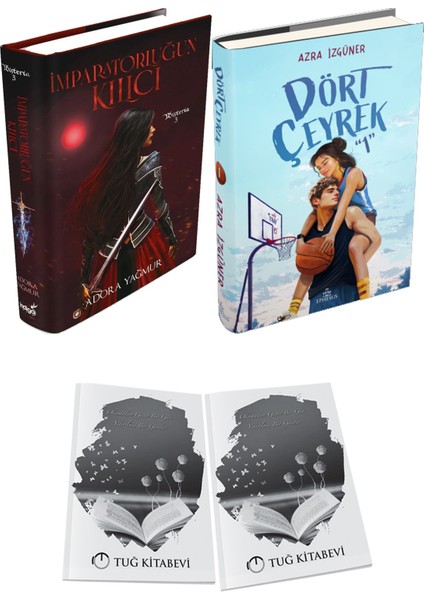 Dört Çeyrek 1 Ciltli ve Imparatorluğun Kılıcı Ciltli Adora Yağmur 2li Set + Hediyeli