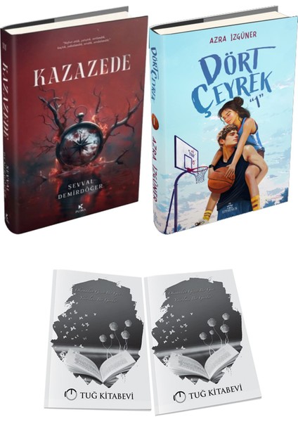 Dört Çeyrek 1 Ciltli ve Kazazede 3 Ciltli Şevval Demirdöğer 2li Set + Hediyeli