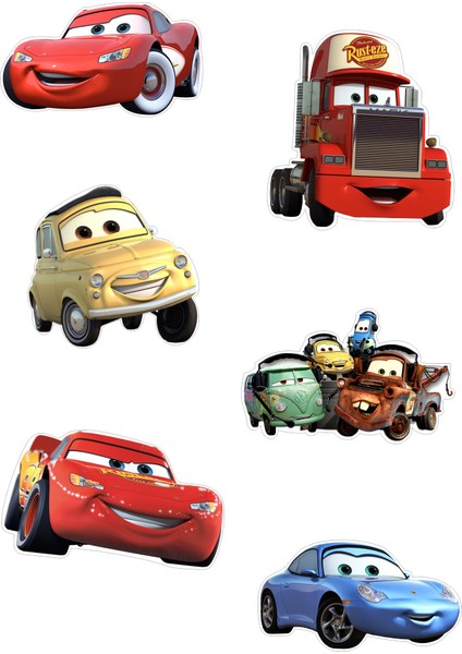 Cars Yenilebilir Cupcake ve Pasta Resim Baskı