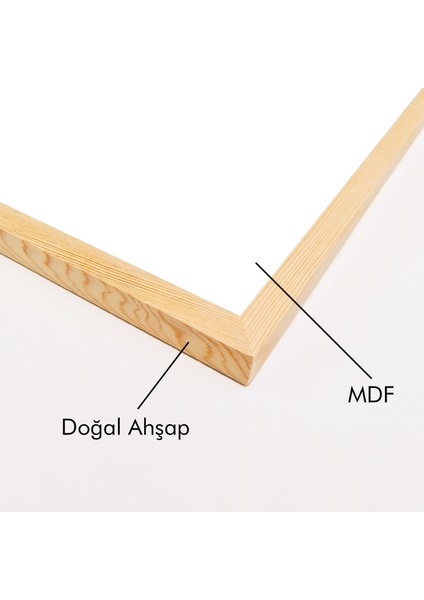Mc Home Art Doğal Ahşap Çerçeveli Uv Baskı 3'lü Soyut Çiçek Desenli Tablo Seti – Modern & Şık Duvar Dekoru fiyatları