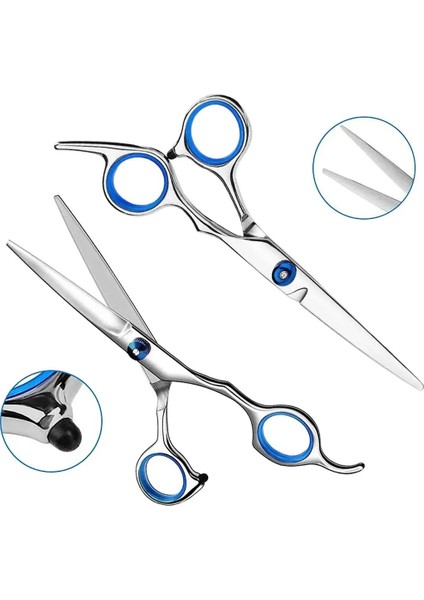 3 Parça Kuaför Saç Bıyık Makas Set, Düz Makas ve Tarak, 16 cm fiyatları