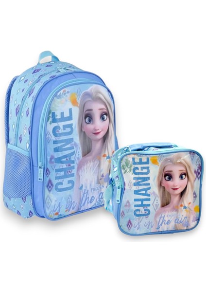 Frozen kız çocuk ilkokul çantası ortaokul kız çocuk okul çantası termal beslenme çantası