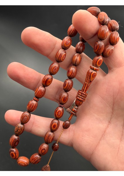 Kafur Ağacı Tesbih – Arpa Kesim, Halkalı Imame, El Yapımı, Model: KF130300.010825 fırsatları