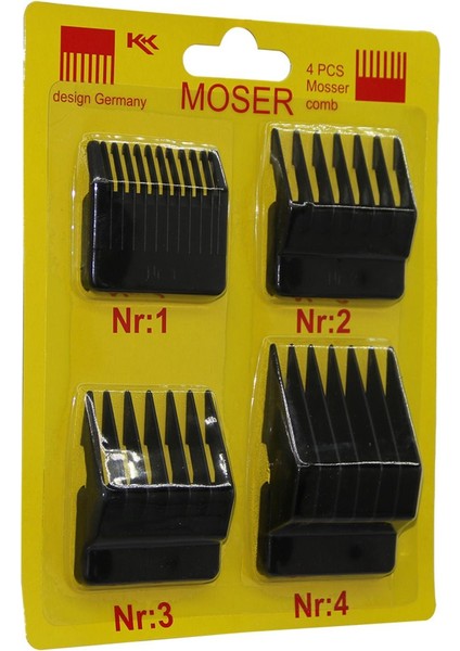 4 Parça Makine Tarak Seti, Pratik ve Çok Amaçlı Kullanım Için Ideal