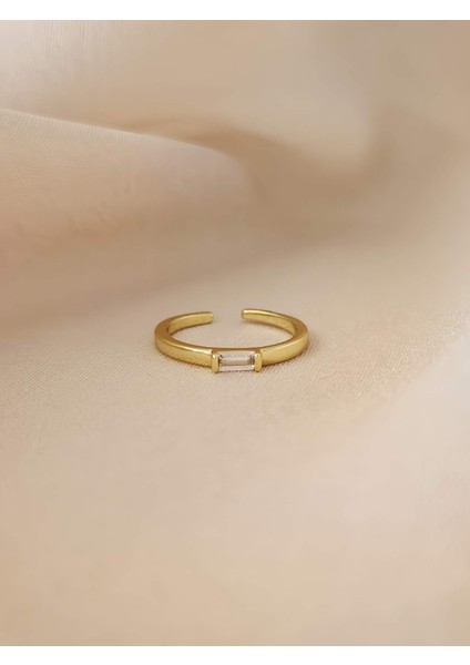 Zirkon Taşlı Ayarlanabilir Gold Altın Renkli Yüzük modelleri