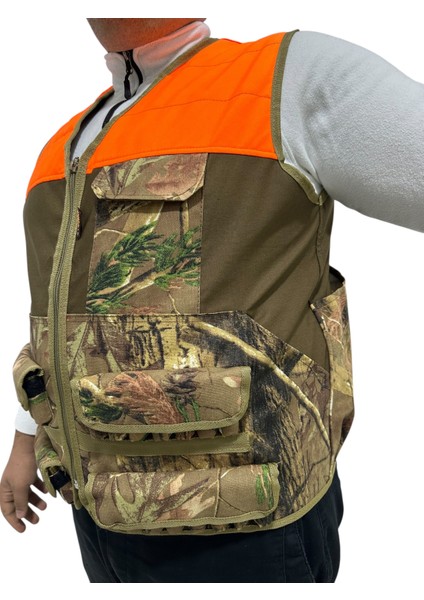 Turuncu Omuzlu Meşe Desen Avcı Yeleği - 30 Fişek Kapasiteli - 12 Kalibre modelleri