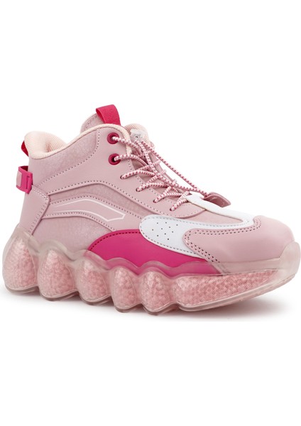 25C.EDI Pudra Lastikli Ortopedik Şeffaf Taban Kız Çocuk Spor Bot fiyatları