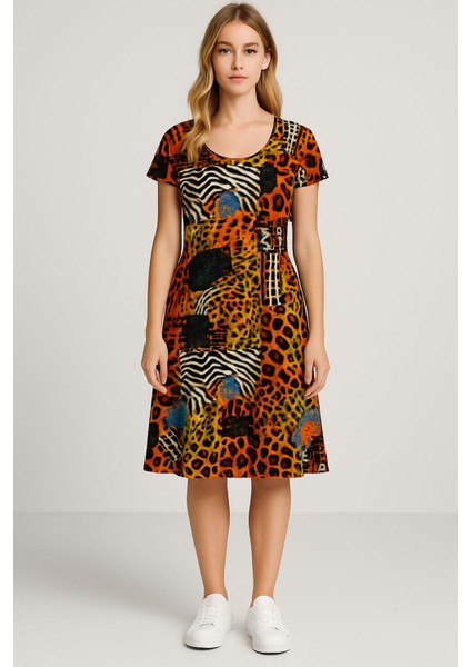 2 Adet Dökümlü Rahat Kalıp Günlük Penye Kumaş Elbise fiyatları