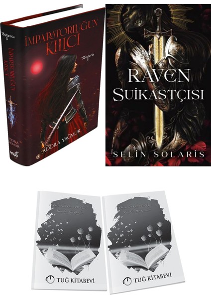 Raven Suikastçısı Ciltli ve Imparatorluğun Kılıcı Ciltli Adora Yağmur 2li Set + Hediyeli