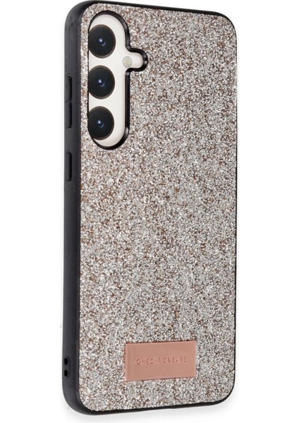 Onegif Samsung Galaxy A25 5g Bright Simli Kapak - Gold Lzwdr fiyatları