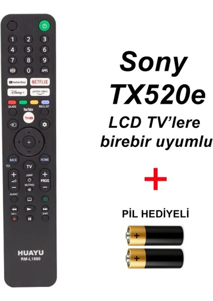 Sony TX520E LCD Tv'lere Birebir Uyumlu
