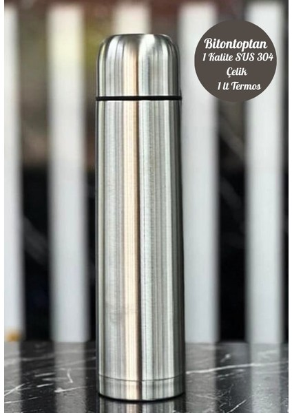 Kişiye Özel 1 Lt Çift Katmanlı Sus 304 Çelik Inox Termos 12 Saat Sıcak Soğuk Tutma indirimleri