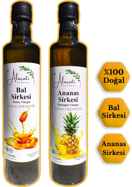 Bal ve Ananas Sirkesi 2’li Fırsat Paketi 500 ml x 2 Adet