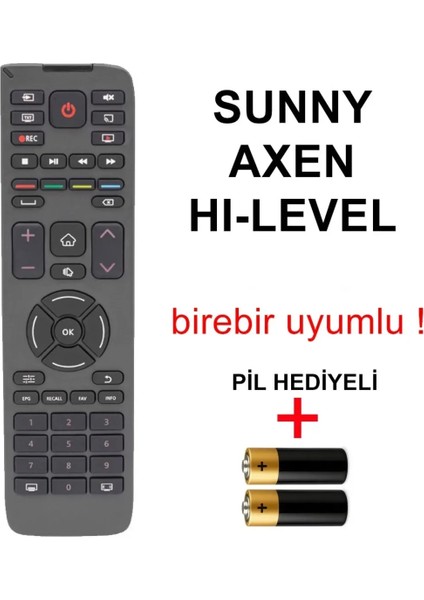 Axen Hi-Level Android Tv Uzaktan Kumanda
