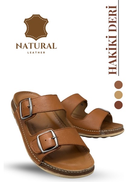 Hakiki Deri Erkek Terlik Doğal Deri Terlik T Taba modelleri