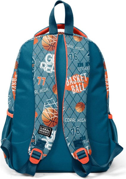 Coral High Kids Nefti Turuncu Basketbol Desenli 3’lü Okul Çanta Seti SET0123651 fiyatları