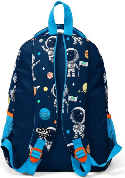 Coral High Kids Lacivert Mavi Astronot Desenli 3’lü Okul Çanta Seti SET0123486 fırsatları