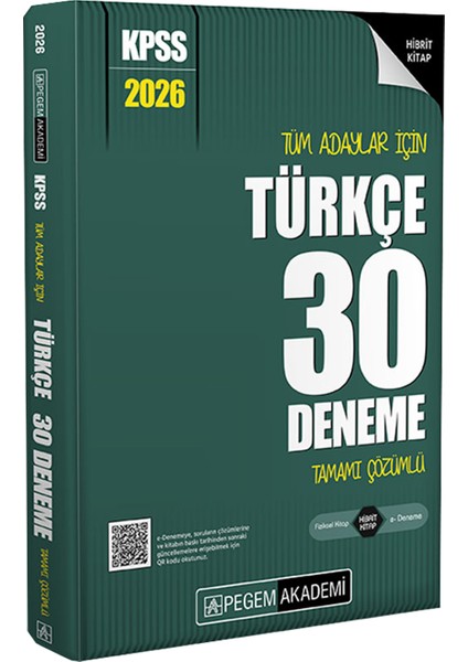 2026 Kpss Ortaöğretim Soru Bankası 5 Kitap-Türkçe-Matematik-Tarih-Coğrafya-Vatandaşlık 30 Deneme fırsatları