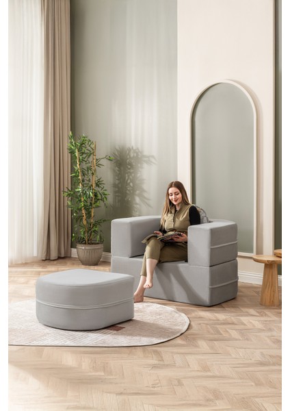 Neiro Sünger Koltuk Takımı, Açılabilir Yataklı Koltuk 2+1 Sünger Modern Koltuk