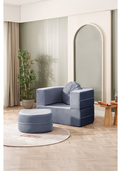 Neiro Sünger Koltuk Takımı, Açılabilir Yataklı Koltuk 2+1 Sünger Modern Koltuk