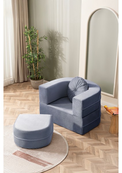 Neiro Sünger Koltuk Takımı, Açılabilir Yataklı Koltuk 2+1 Sünger Modern Koltuk