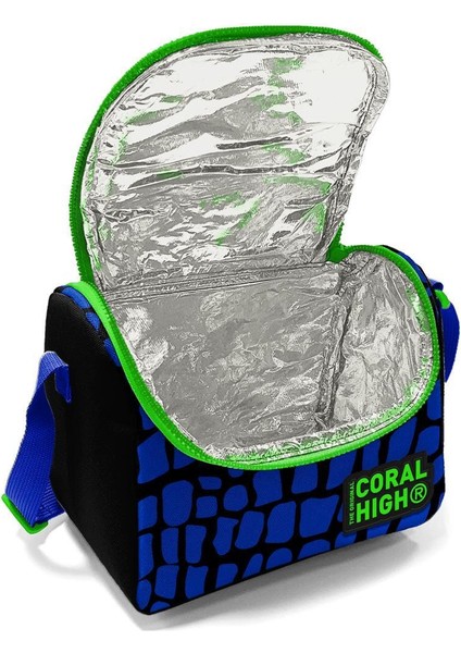 Coral High Kids Siyah Saks Ejderha Desenli 3’lü Okul Çanta Seti SET0123485 fırsatları