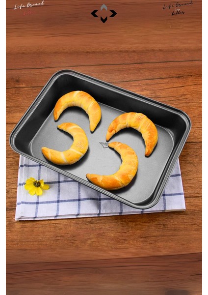 43X29CM Teflon Yanmaz Yapışmaz Dikdörtgen Fırın Tepsisi Kek Kalıbı Yemek Kalıbı modelleri