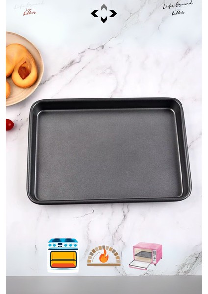 43X29CM Teflon Yanmaz Yapışmaz Dikdörtgen Fırın Tepsisi Kek Kalıbı Yemek Kalıbı indirimleri